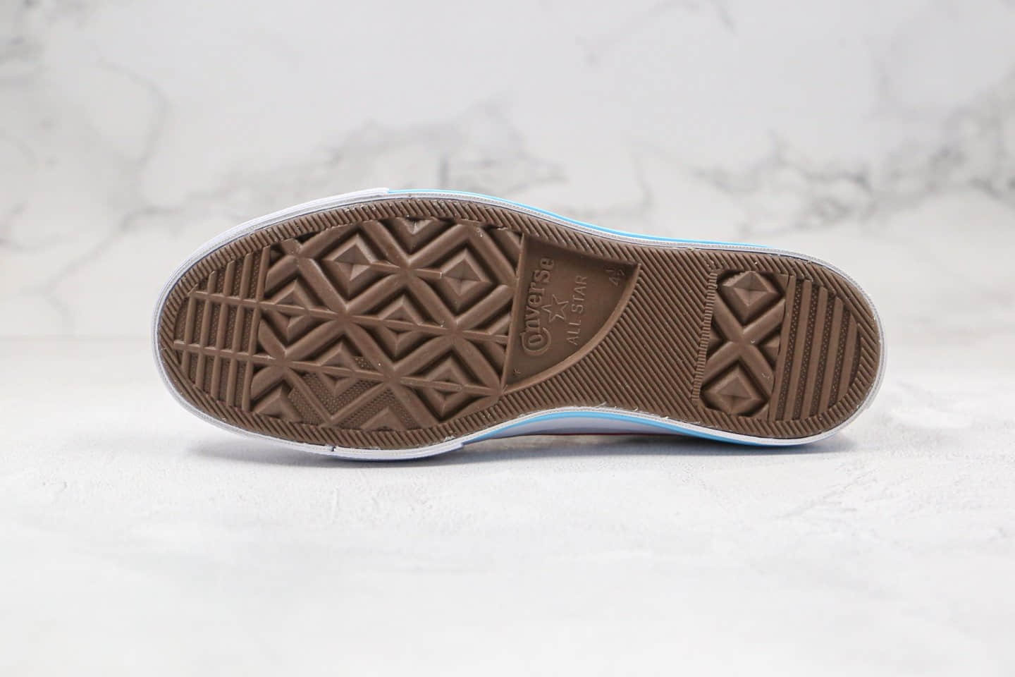 匡威Converse Chuck 70 x Konw Wave联名款公司级版本高帮白红蓝色帆布鞋原盒原标原楦头纸板打造 货号:161379C