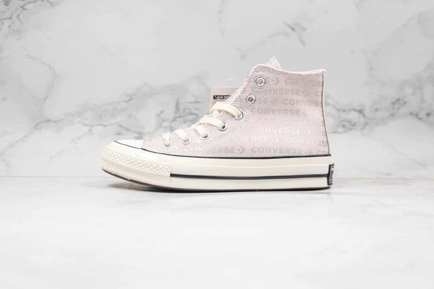 匡威Converse Chunk 70s公司级版本情人节限定高帮粉紫色字母帆布鞋原盒原标原楦头纸板打造 货号:162050C