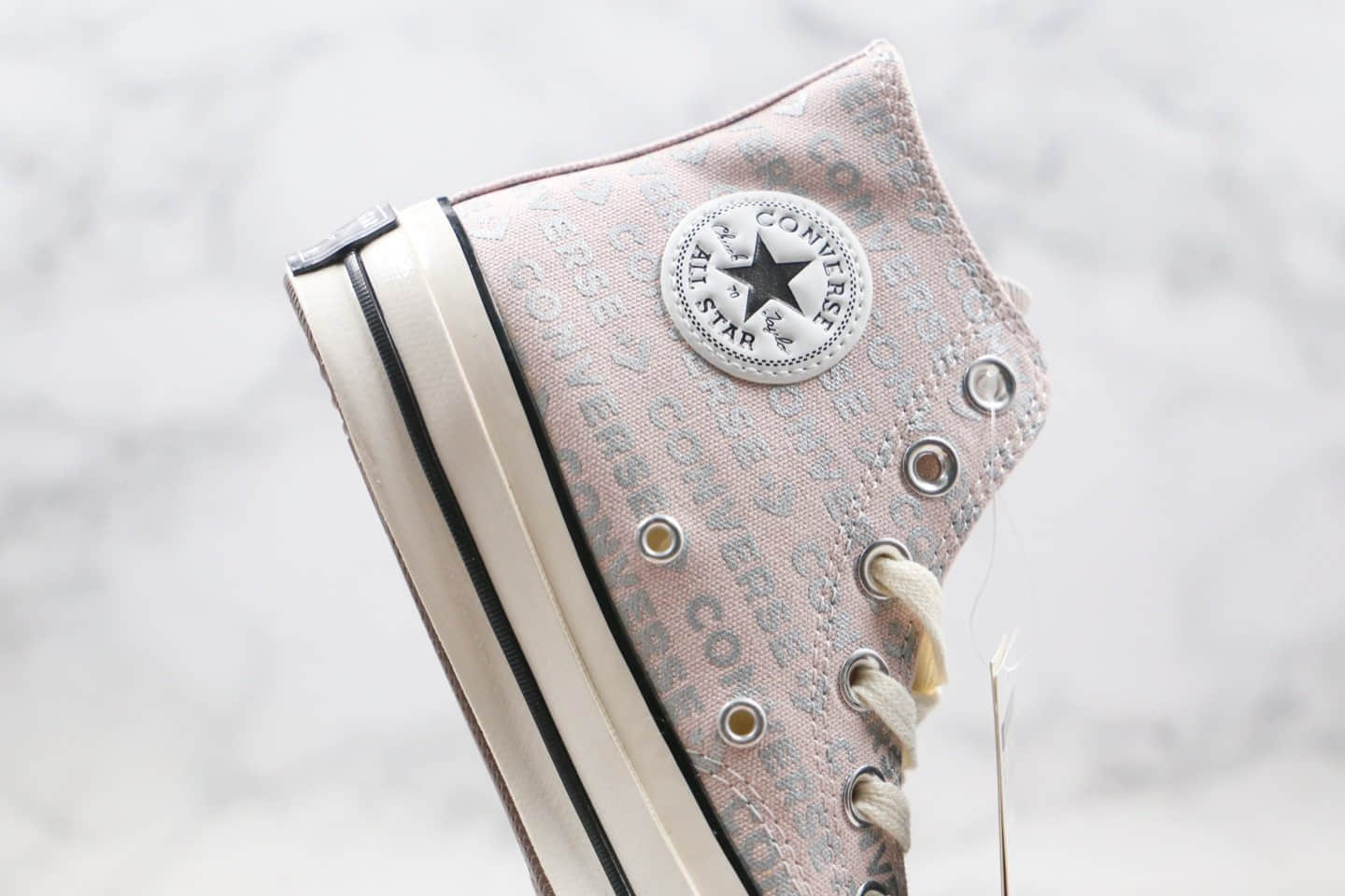 匡威Converse Chunk 70s公司级版本情人节限定高帮粉紫色字母帆布鞋原盒原标原楦头纸板打造 货号:162050C