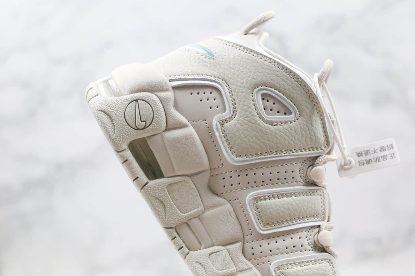 耐克Nike Wmns Air More Uptempo Light Bone纯原版本皮蓬大R米灰色气垫篮球鞋原盒原标 货号:921948-001