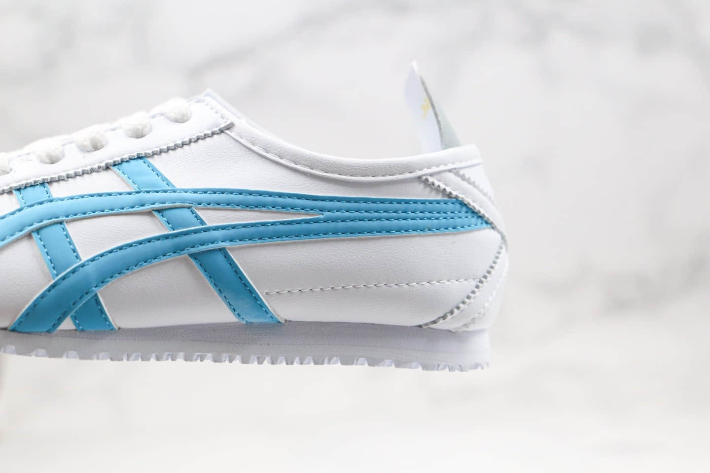 亚瑟士Asics Tiger Mexico 66鬼冢虎皮面休闲鞋四色鸳鸯黄蓝粉绿色原盒配件齐全 货号：B808K-0818