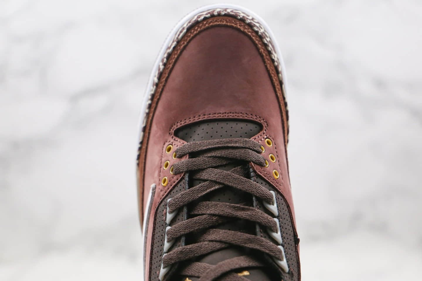 乔丹Air Jordan 3 Retro High OG纯原版本倒钩AJ3麂皮磨砂酒红色原档案数据开发 货号:626988-018