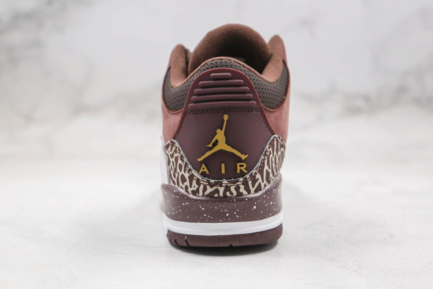 乔丹Air Jordan 3 Retro High OG纯原版本倒钩AJ3麂皮磨砂酒红色原档案数据开发 货号:626988-018