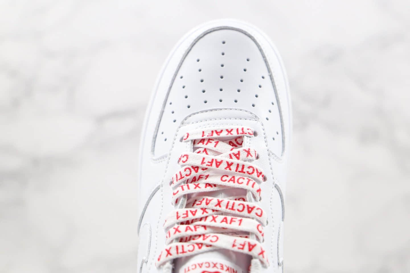 耐克Nike Air Force 1 Low x Travis Scott纯原版本低帮空军一号倒钩绝杀不死鸟刺绣限定版本白红色字母串标内置气垫 货号:CT9225-188