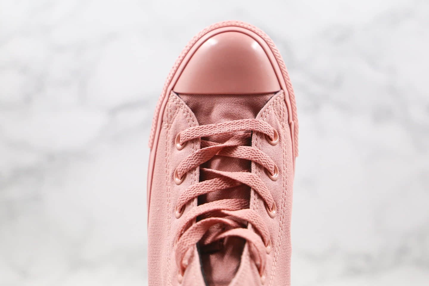 匡威Converse x opi chuck taylor all stat公司级版本高帮指甲油OPI联名款豆沙粉色硫化帆布鞋原厂硫化大底 货号:165729C