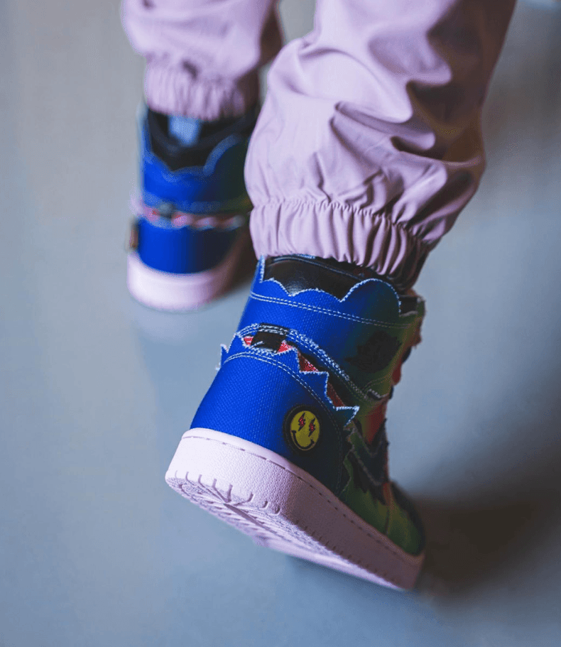 超吸睛扎染鞋面!J Balvin x AJ1上脚图释出! 货号:DC3481-900