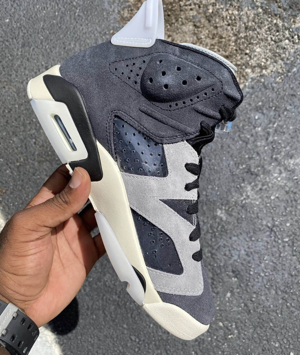 酷似大巴黎配色!AJ6烟灰最新实物图曝光! 货号:CK6635-001