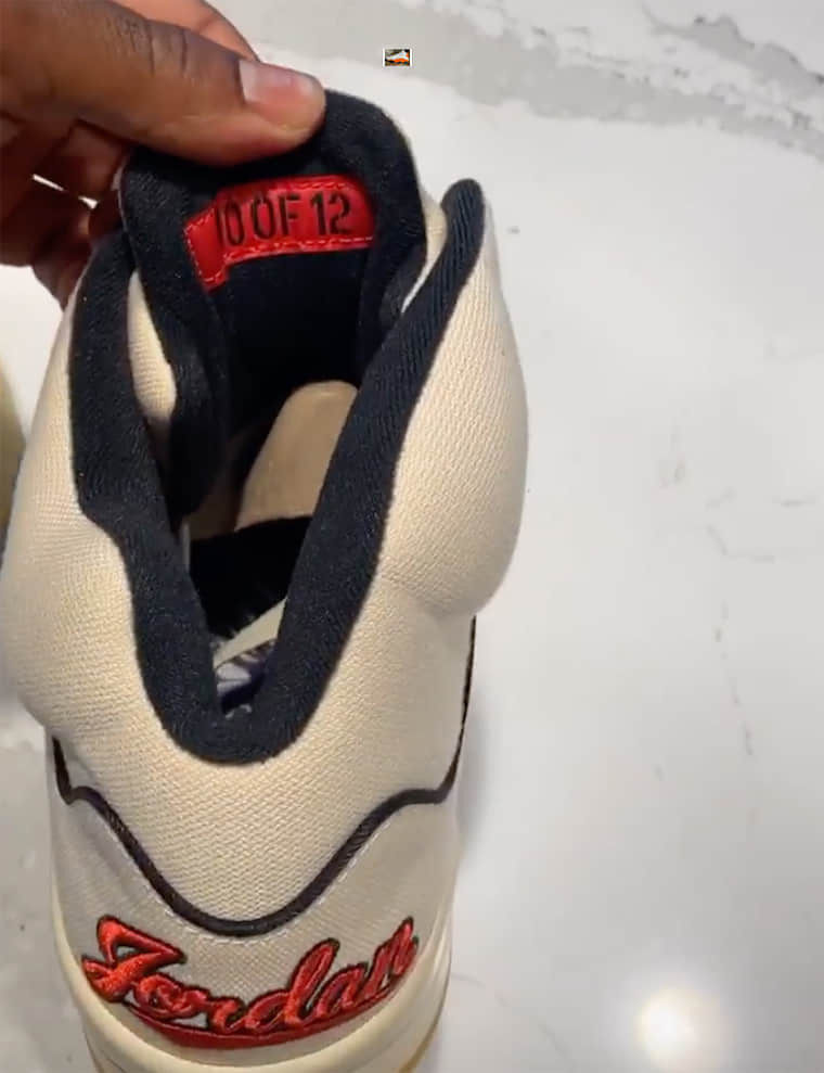 超限量Air Jordan 5 Baseball PE首度曝光!看完有点眼馋!