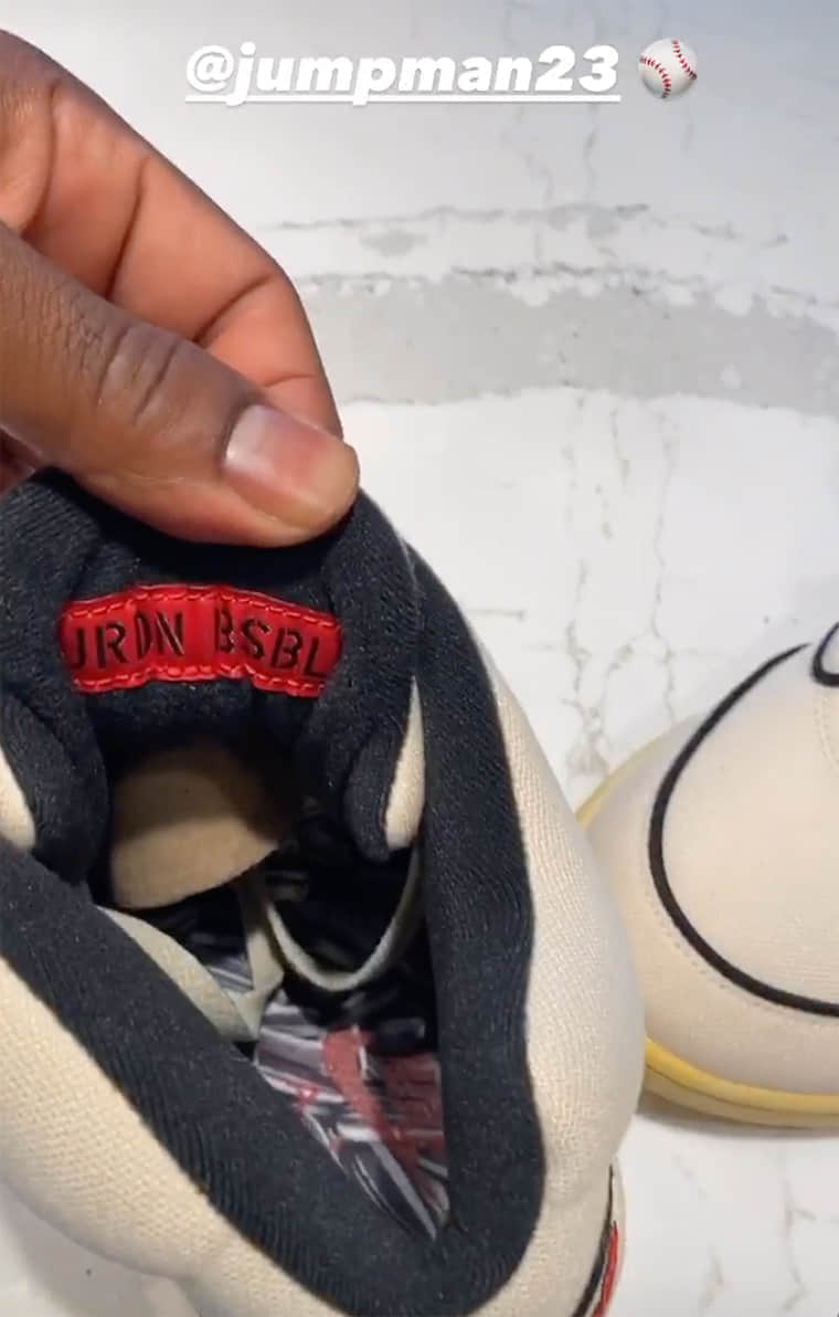 超限量Air Jordan 5 Baseball PE首度曝光!看完有点眼馋!