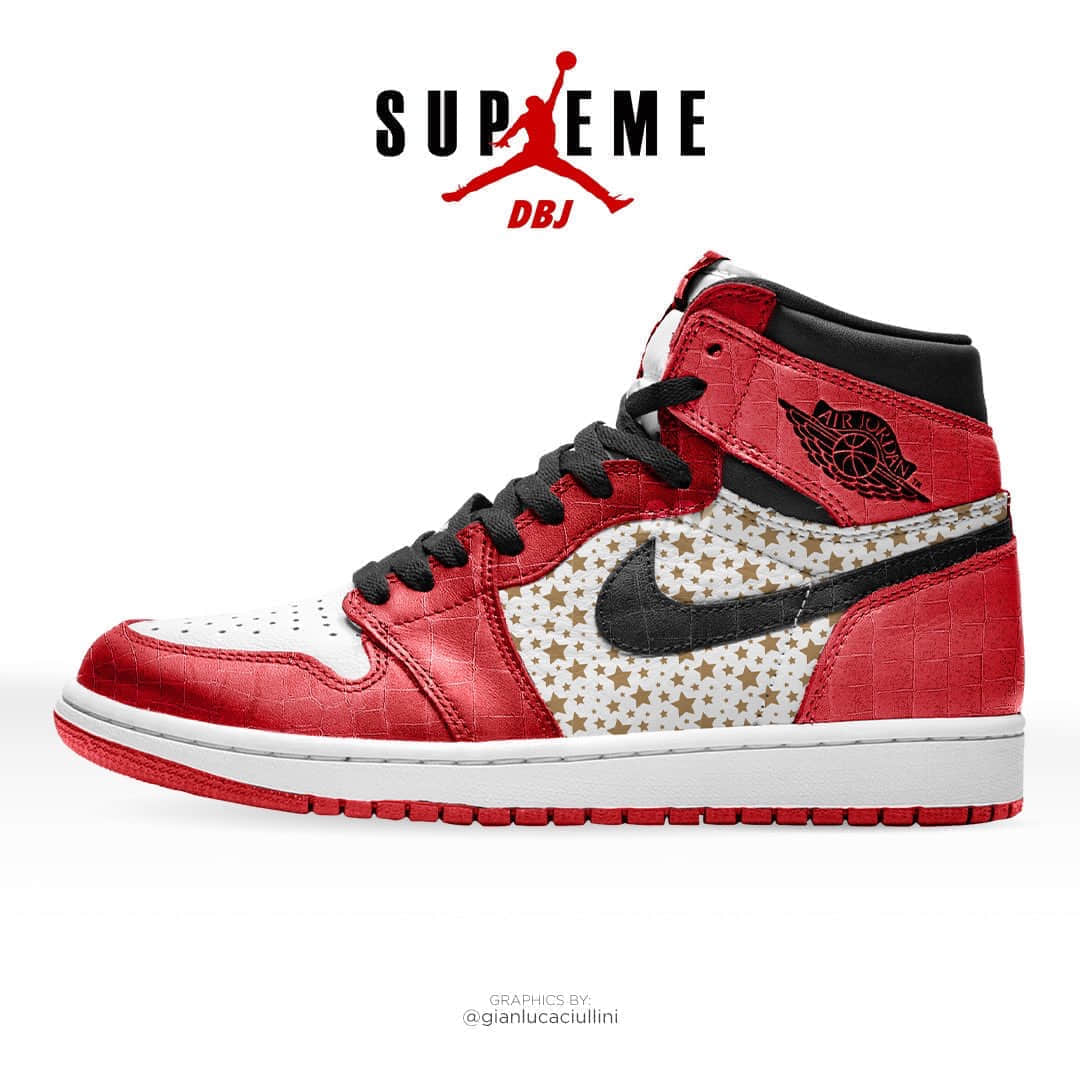 Supreme x AJ1最新渲染图曝光!明年夏季登场!