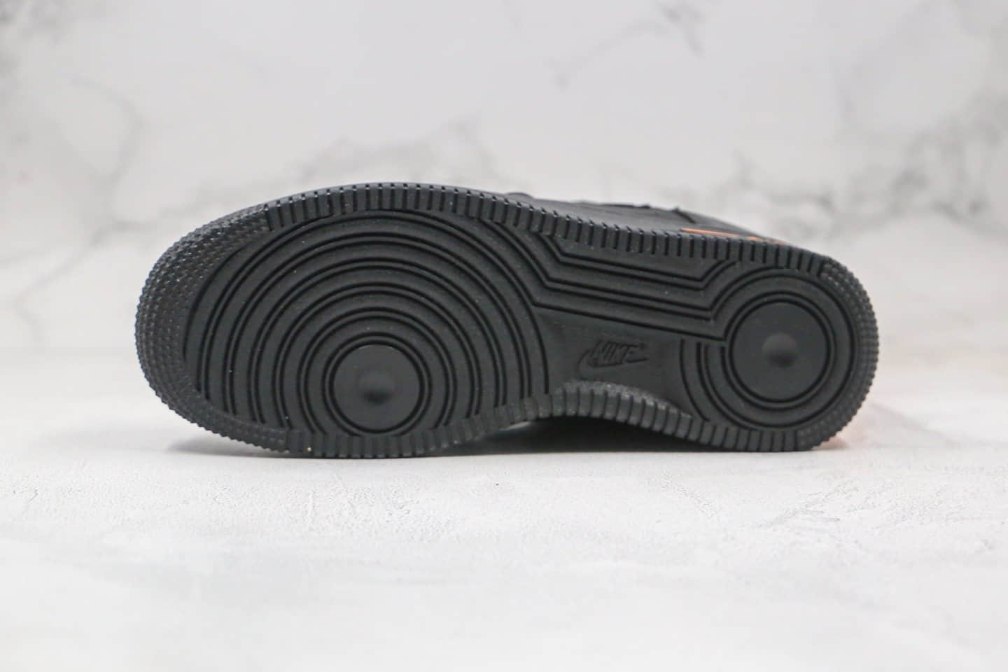 耐克Nike Air Force 1 Low Cut-Out纯原版本低帮空军一号镂空编织勾黑橙色板鞋内置气垫 货号:DC1429-002