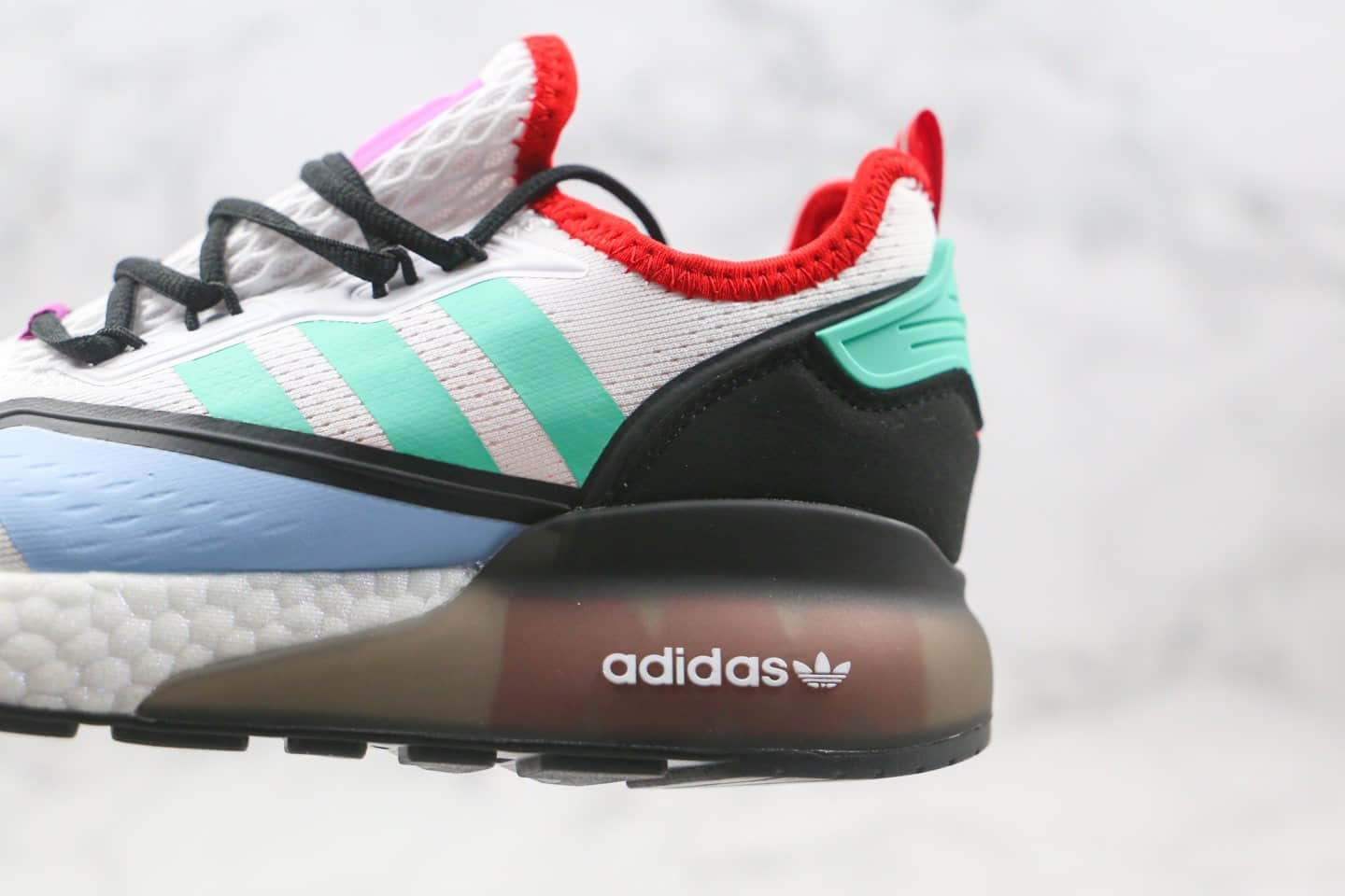 阿迪达斯Adidas Originals ZX 2K Boost纯原版本易烊千玺同款ZX 2K爆米花缓震跑鞋原楦头纸板打造 货号:FV2958