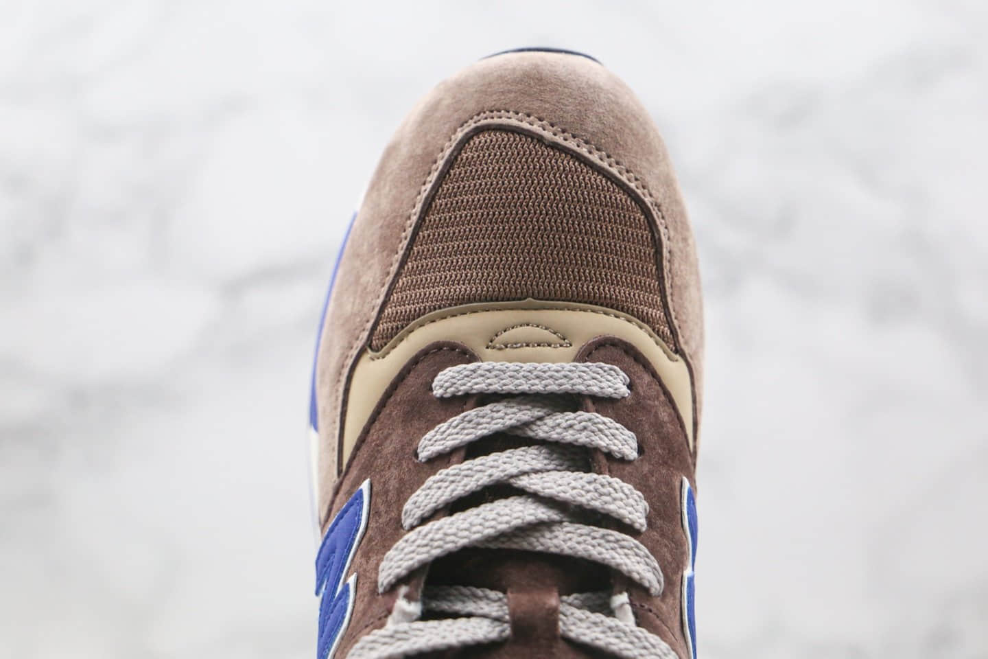 新百伦New Balance 998纯原版本复古老爹鞋NB998棕蓝色原盒原标原楦头纸板打造 货号:M998SBA