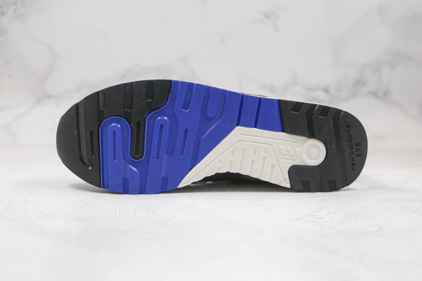 新百伦New Balance 998纯原版本复古老爹鞋NB998棕蓝色原盒原标原楦头纸板打造 货号:M998SBA