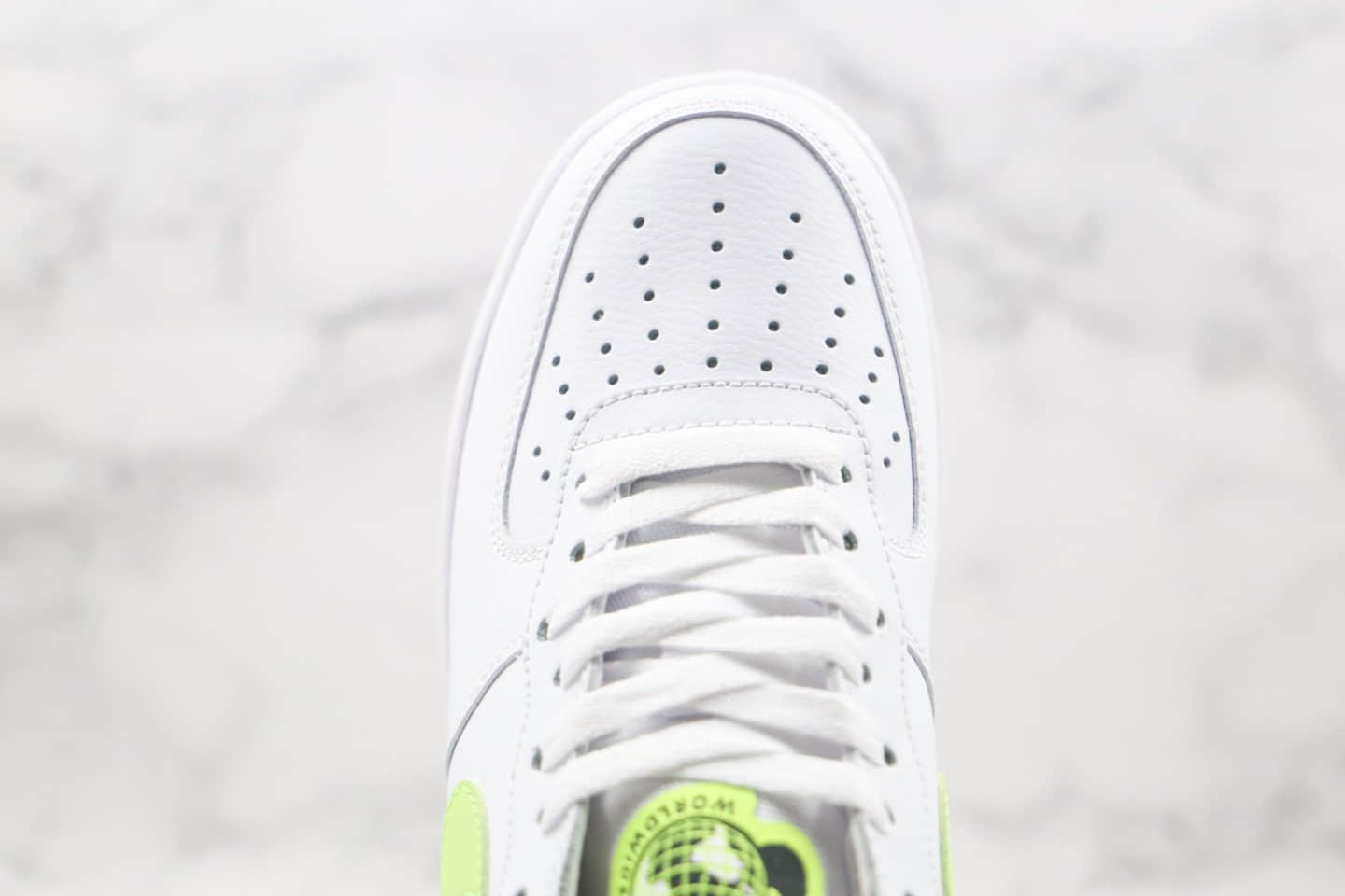 耐克Nike Air Force 1 Worldwide纯原版本低帮空军一号地球日限定白绿色内置全掌气垫 货号:CN8536-100