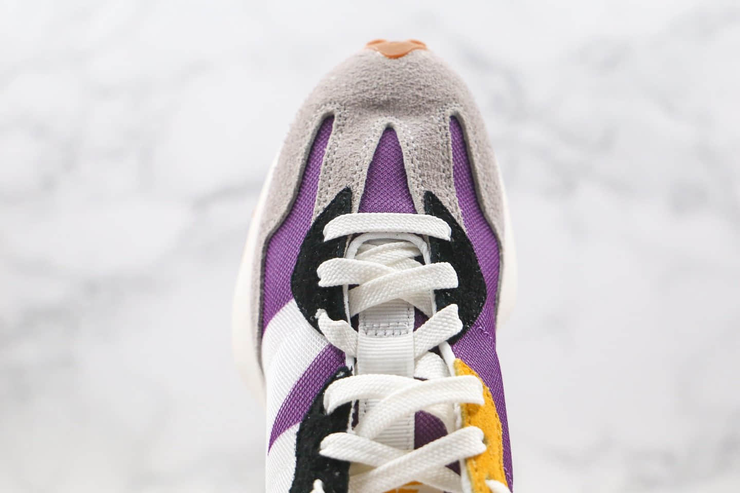 新百伦New Balance 327公司级版本复古慢跑鞋NB327灰黑紫色原盒原标原楦头纸板打造 货号:MS327COA