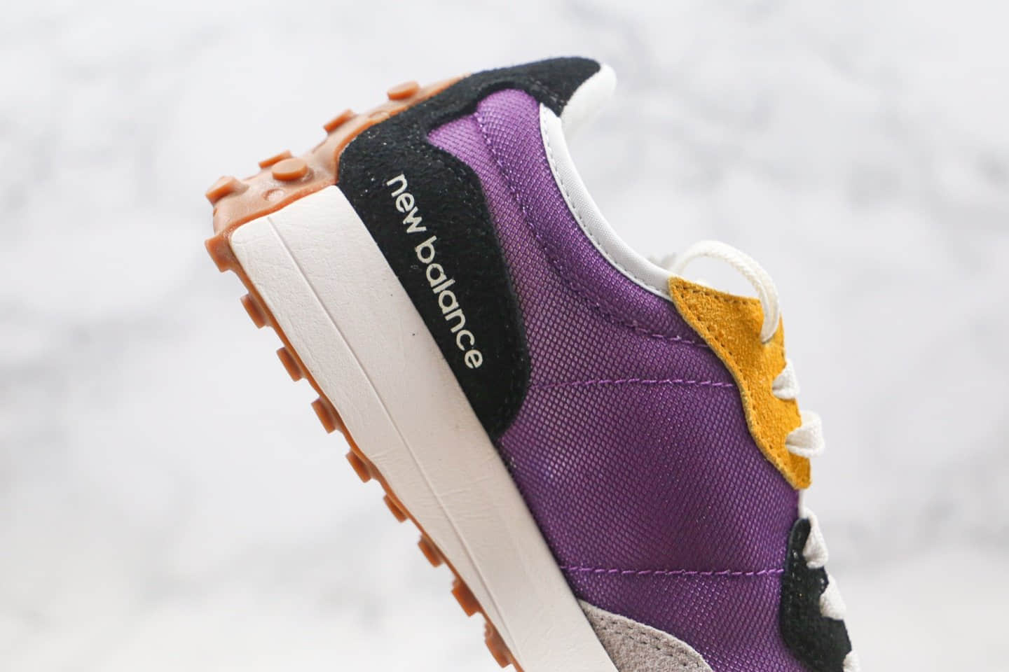 新百伦New Balance 327公司级版本复古慢跑鞋NB327灰黑紫色原盒原标原楦头纸板打造 货号:MS327COA