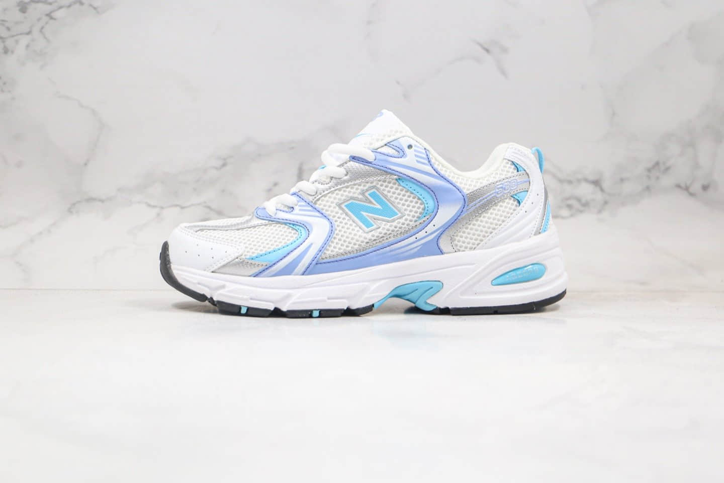 新百伦New Balance 530纯原版本复古慢跑鞋NB530白浅蓝色原盒原标原档案数据开发 货号：MR530CC1