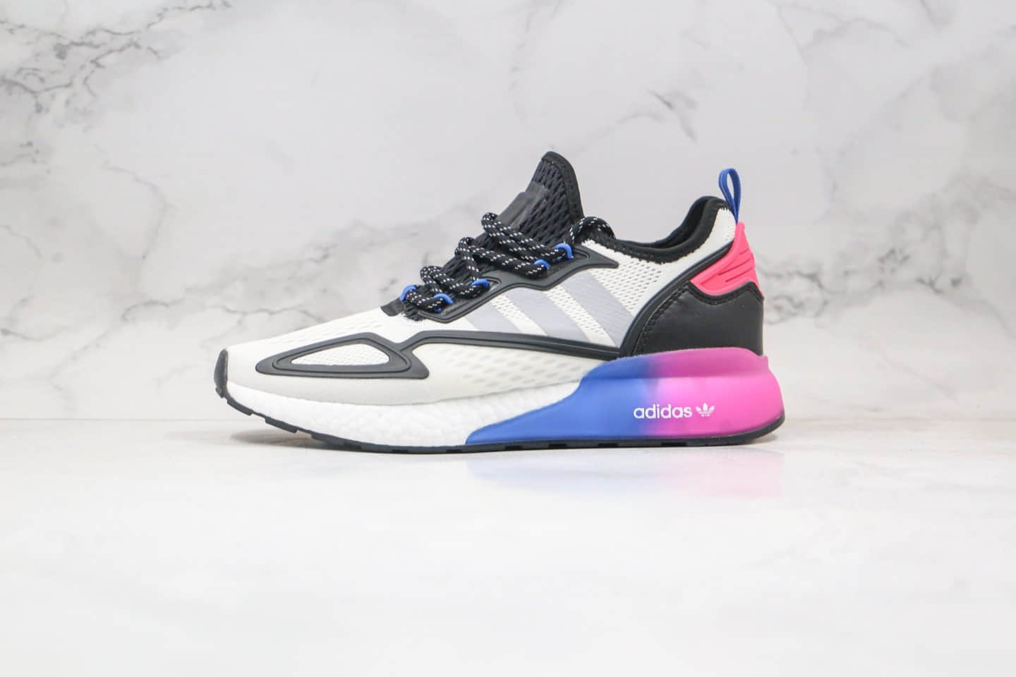 阿迪达斯adidas Originals ZX 2K Boost纯原版本易烊千玺同款爆米花缓震休闲运动跑鞋区分市面版本 货号:FX8835