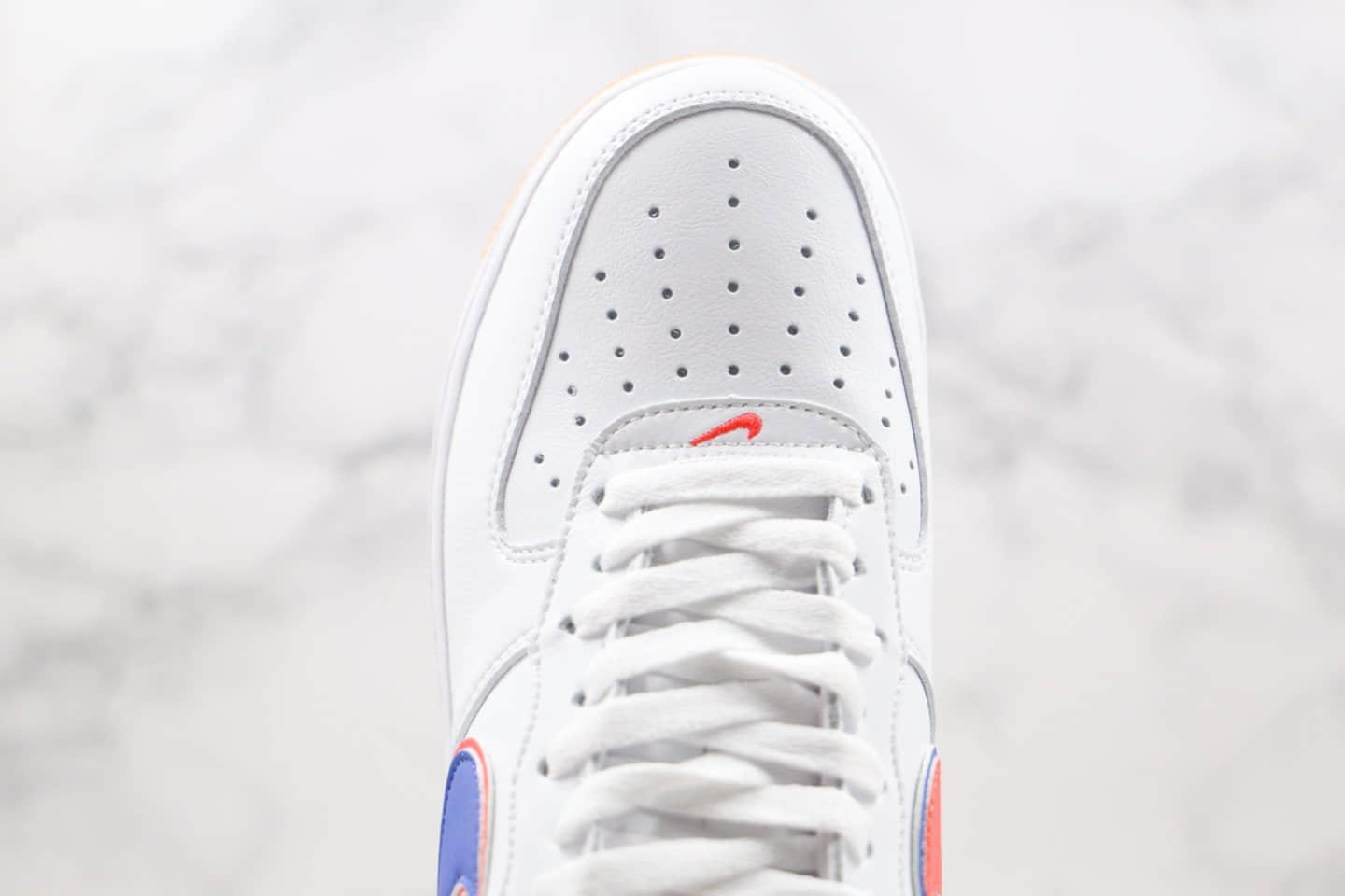 耐克Nike Air Force 1 Low '07 Pizza纯原版本空军一号披萨小红书爆款白橙蓝色原盒配件 货号:CN3244-100