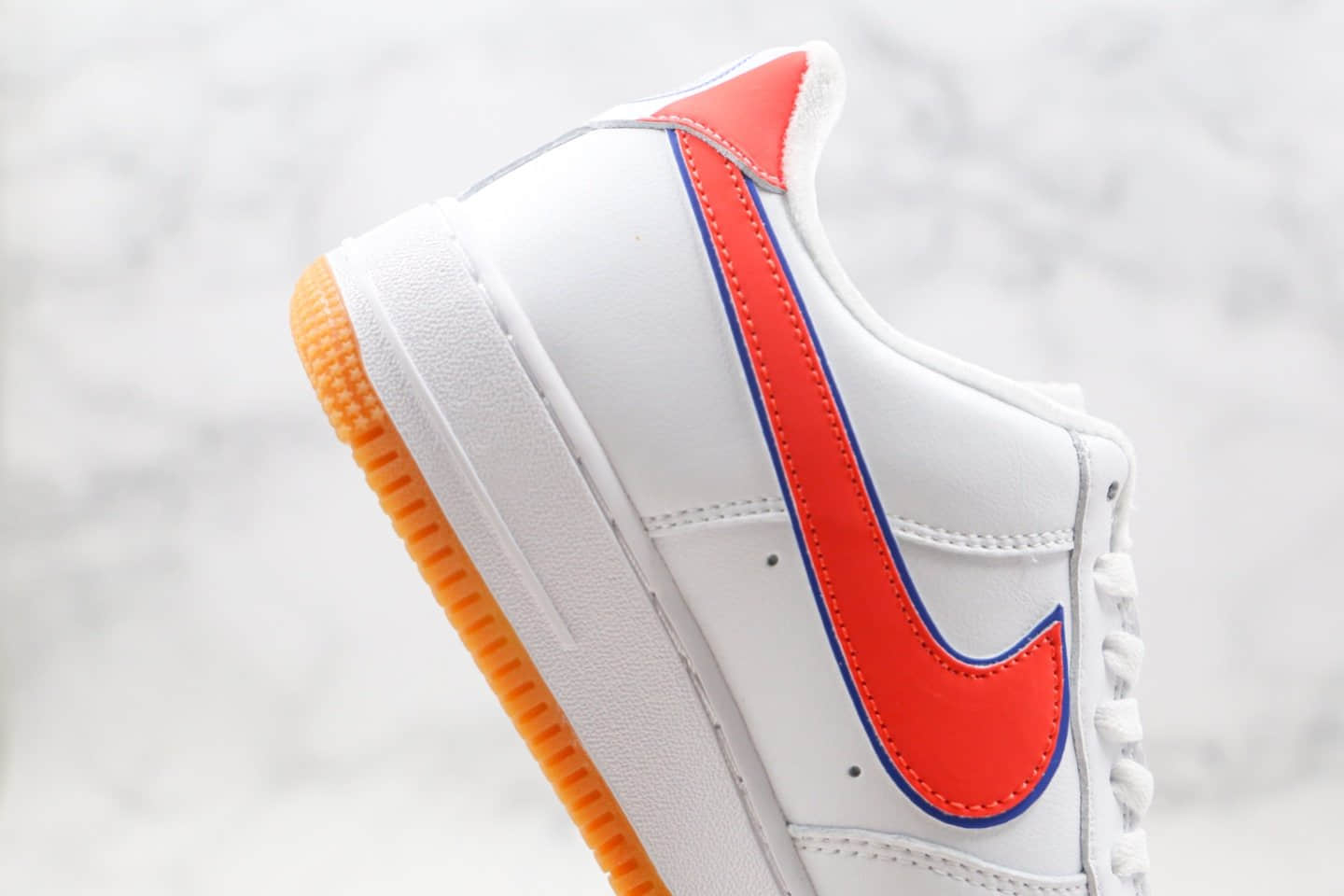 耐克Nike Air Force 1 Low '07 Pizza纯原版本空军一号披萨小红书爆款白橙蓝色原盒配件 货号:CN3244-100