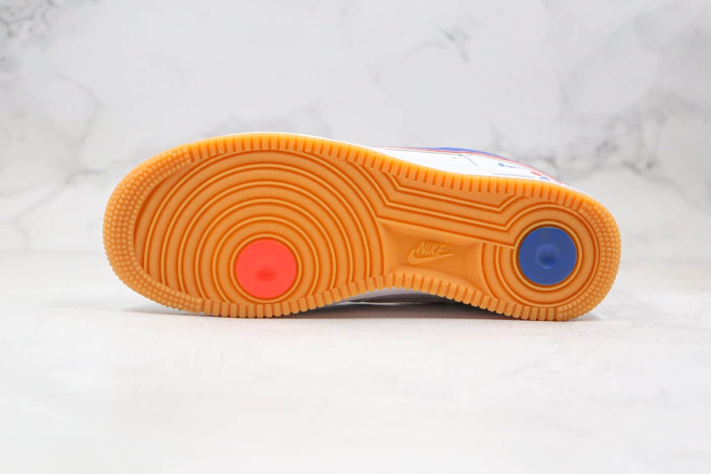 耐克Nike Air Force 1 Low '07 Pizza纯原版本空军一号披萨小红书爆款白橙蓝色原盒配件 货号:CN3244-100