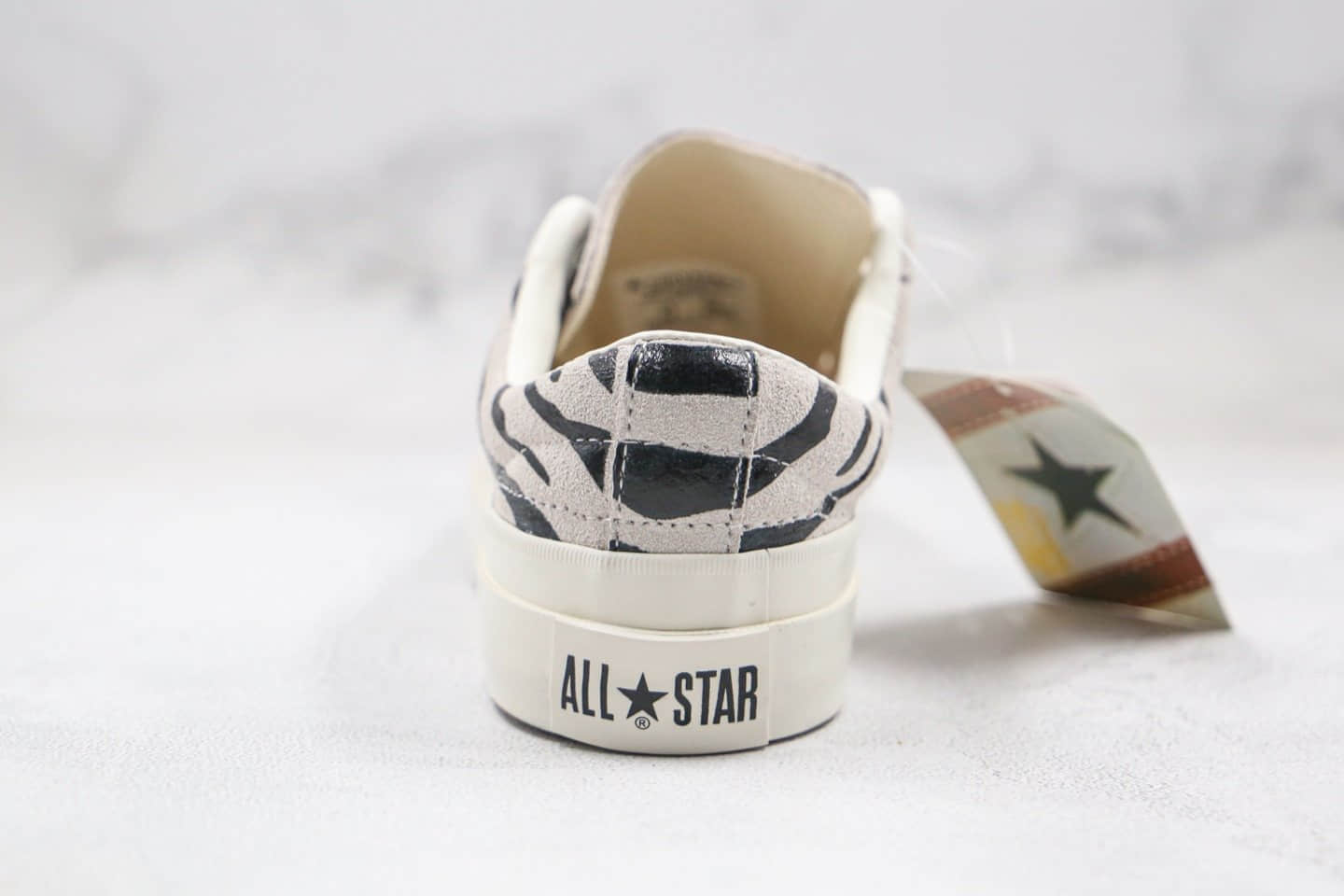匡威Converse JACK STAR&BARS ZEBRASUEDE公司级版本低帮杰克双杠一星日本限定斑马纹配色原盒原标 货号:1CL101