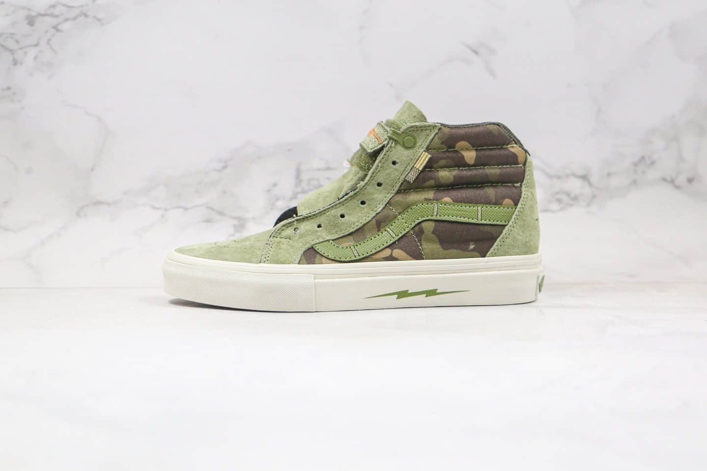 万斯Vans Sk8-Hi Notchback Pro x DEFCON公司级版本核战危机联名款高帮军事风迷彩军绿色硫化板鞋原档案数据开发