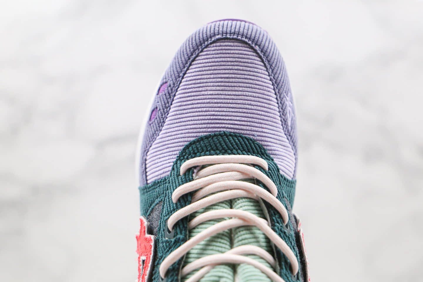 亚瑟士Asics Gel Lyte III x Sean Wotherspoon x atmos纯原版本三方联名款灯芯绒彩虹鸳鸯配色原盒原标 货号:1203A019-000