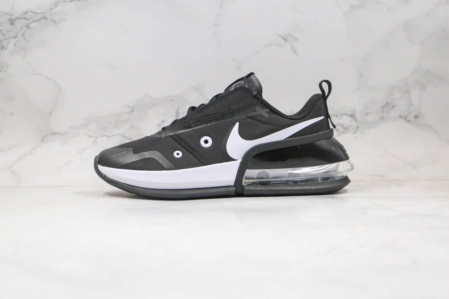 耐克Nike Air NIKEAIRMAXUPQS纯原版本太空半掌气垫尼龙布黑白色跑鞋原楦头纸板打造 货号：DA8984-100