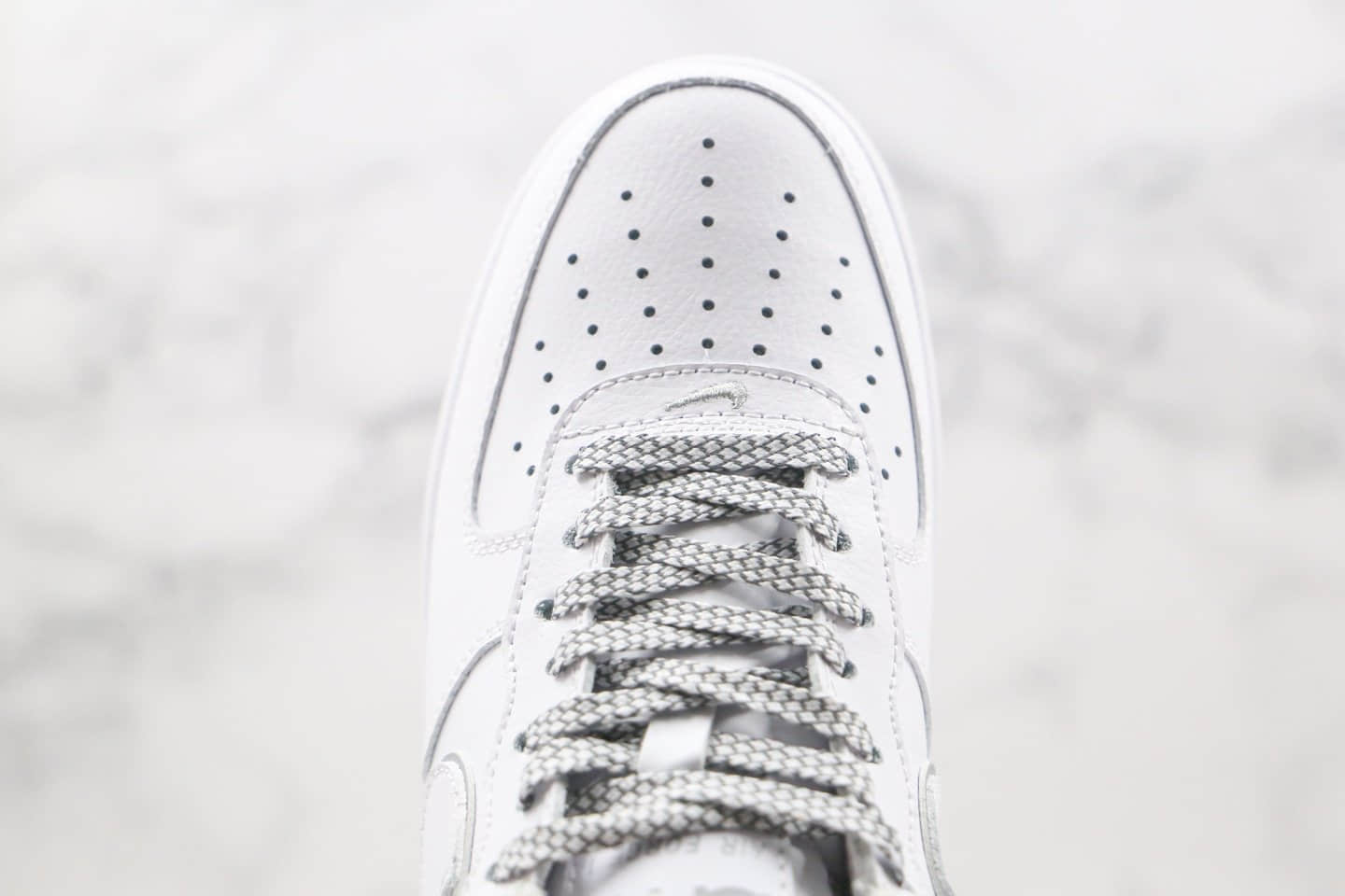 耐克Nike Air Force 1 Low x Kith联名款纯原版本低帮3M满天星白灰色板鞋内置全掌气垫 货号:CR7792-022