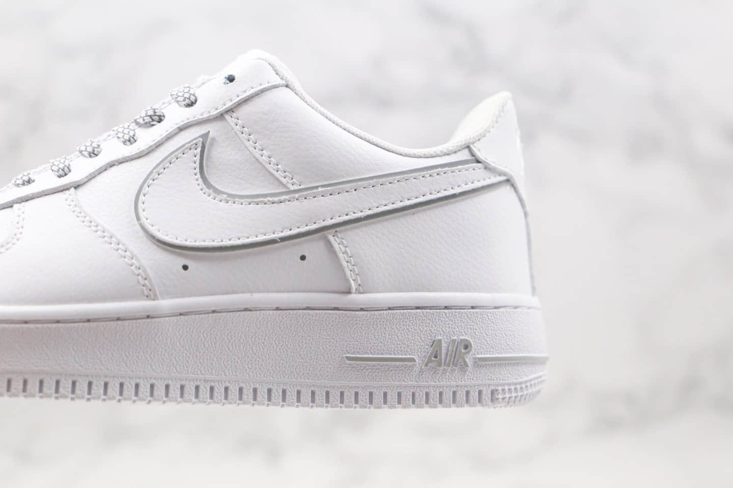 耐克Nike Air Force 1 Low x Kith联名款纯原版本低帮3M满天星白灰色板鞋内置全掌气垫 货号:CR7792-022