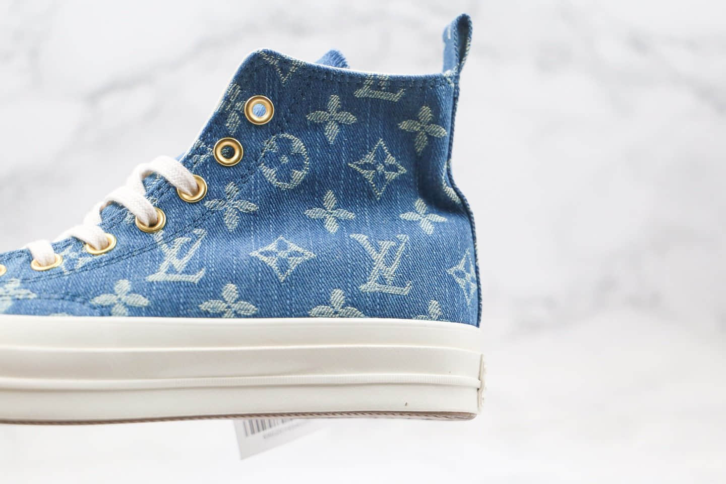 匡威converse 1970S X LV联名款纯原版本高帮牛仔蓝色帆布鞋原厂硫化大底正确硅蓝软中底 货号:162055C