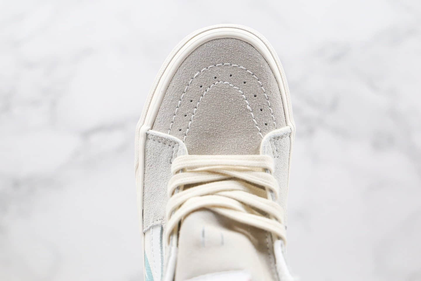 万斯Modernica x Vans Vault Sk8-Hi公司级版本联名高帮板鞋枫叶米白蓝色原档案数据开发