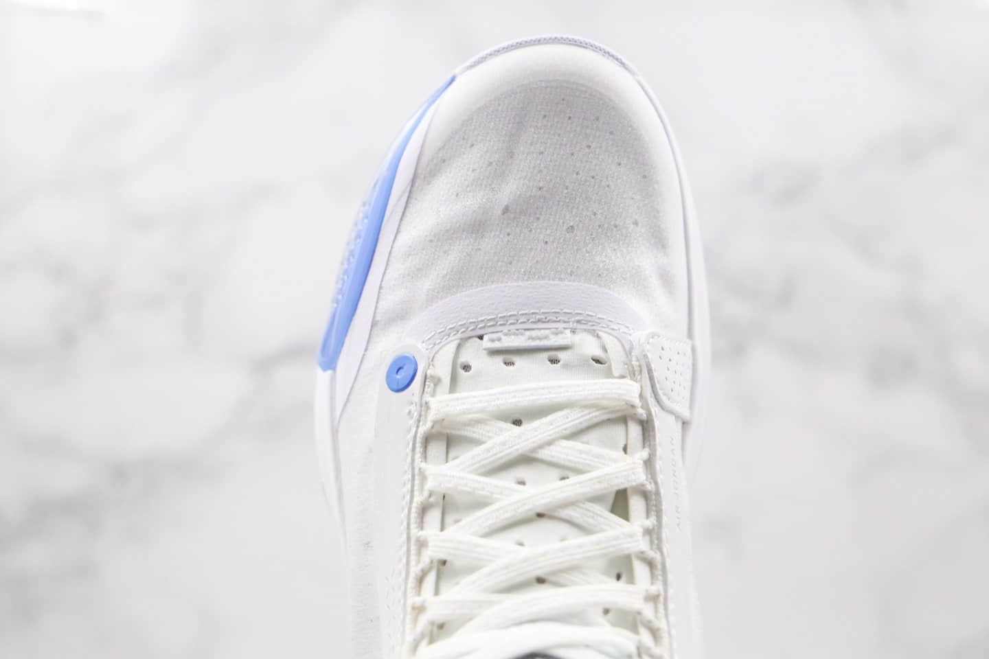 乔丹Air Jordan 34纯原版本AJ34实战篮球鞋白蓝色原装大盒正确过胶 货号:BQ3381-104