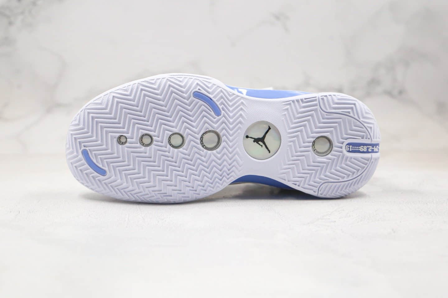 乔丹Air Jordan 34纯原版本AJ34实战篮球鞋白蓝色原装大盒正确过胶 货号:BQ3381-104