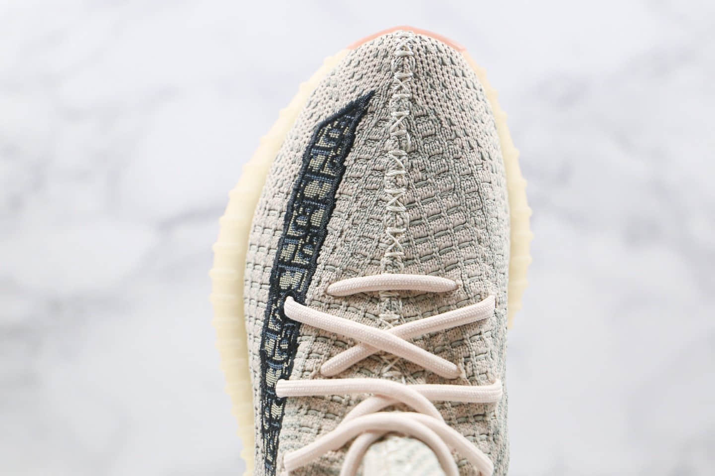 阿迪达斯Dior x adidas Yeezy Boost 350 V2纯原版本迪奥联名侃爷椰子350V2老花印花芝麻色巴斯夫真爆 货号：FC6606