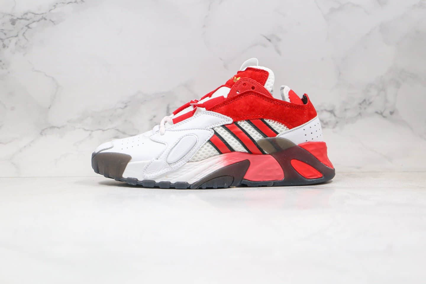 阿迪达斯adidas Originals Streetball纯原版本街球系列简版椰子复古老爹鞋白红色原纸版开发楦型 货号:FV8405