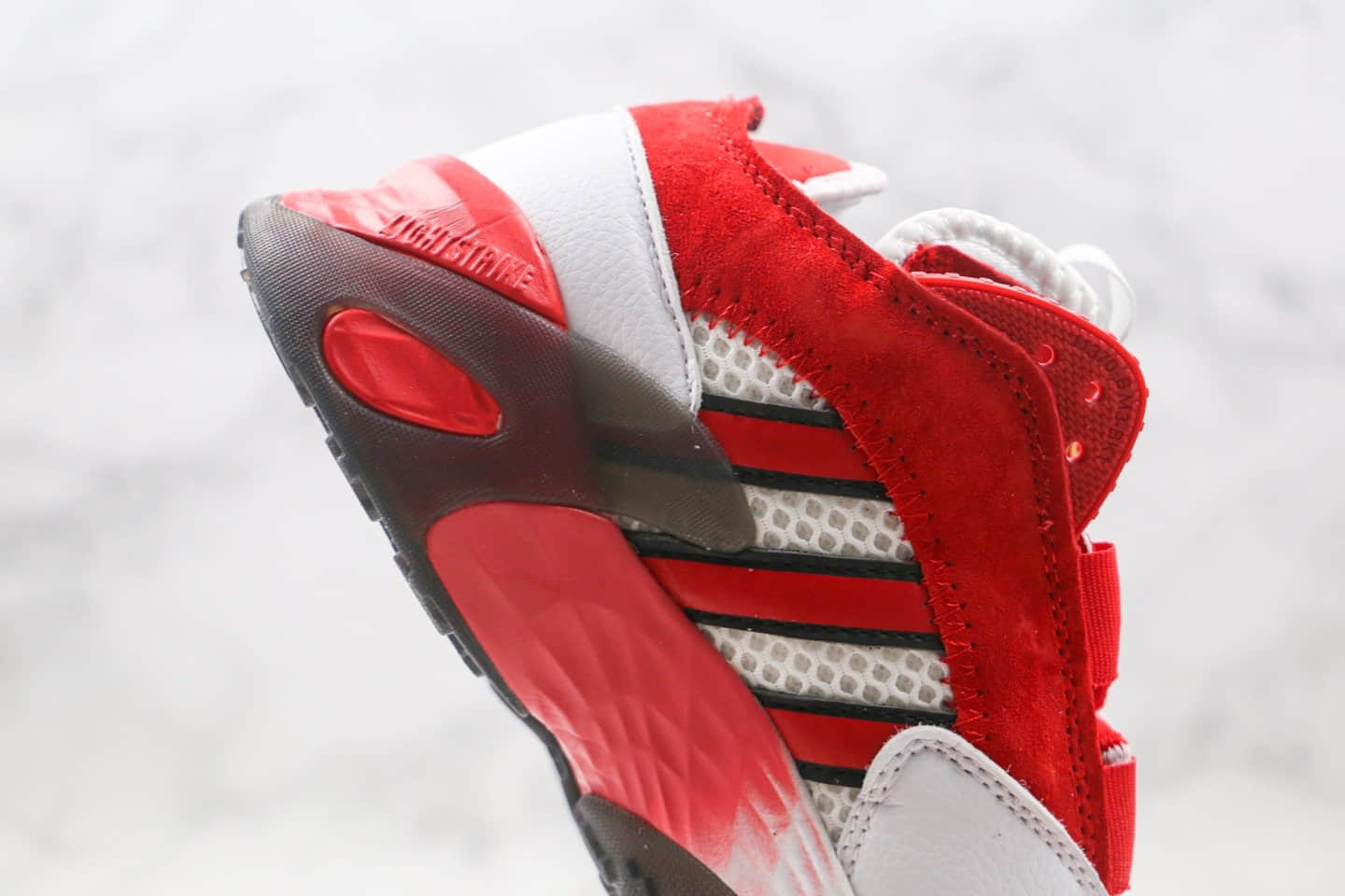 阿迪达斯adidas Originals Streetball纯原版本街球系列简版椰子复古老爹鞋白红色原纸版开发楦型 货号:FV8405