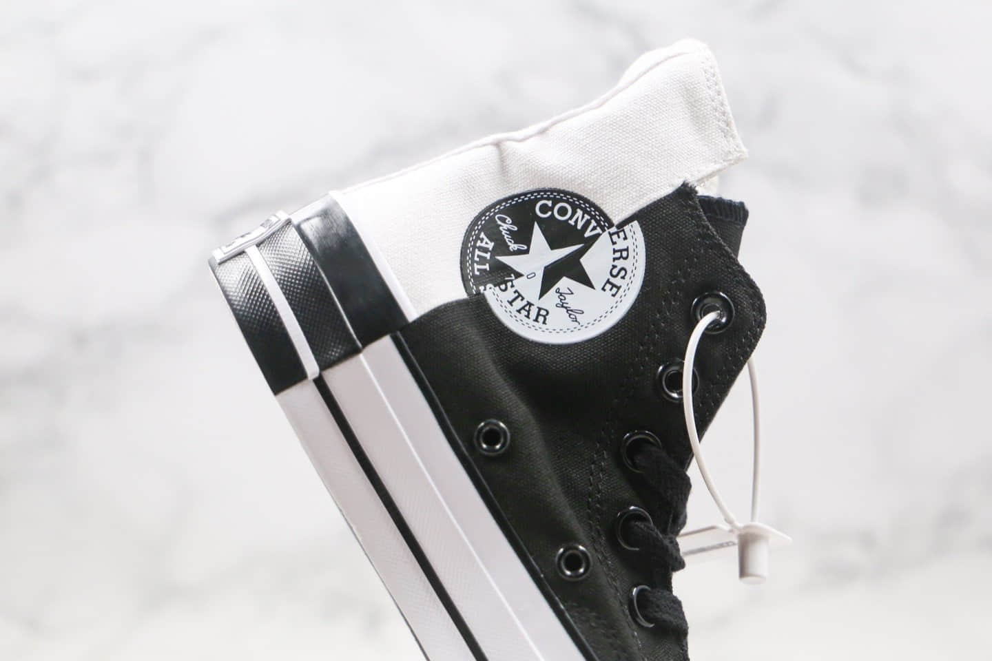 匡威Converse Chuck 70 Rivals公司级版本高帮错位LOGO混搭拼色帆布鞋原盒原标 货号:168670C