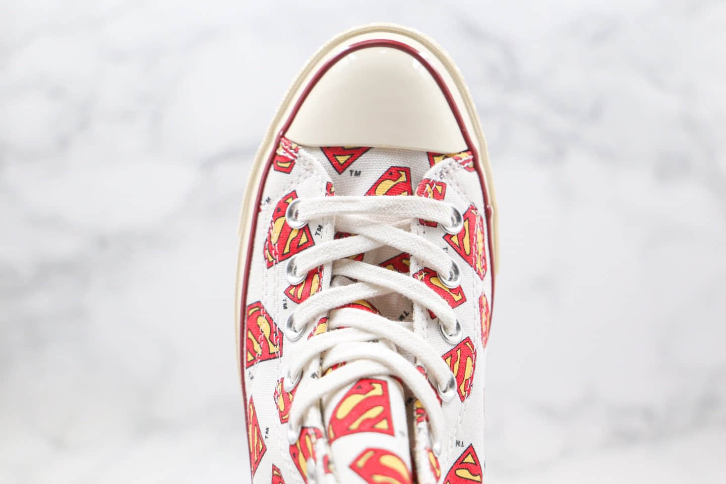 匡威Converse All Star x Superman超人联名款公司级版本红色高帮硫化帆布鞋原档案数据开发 货号:1C993