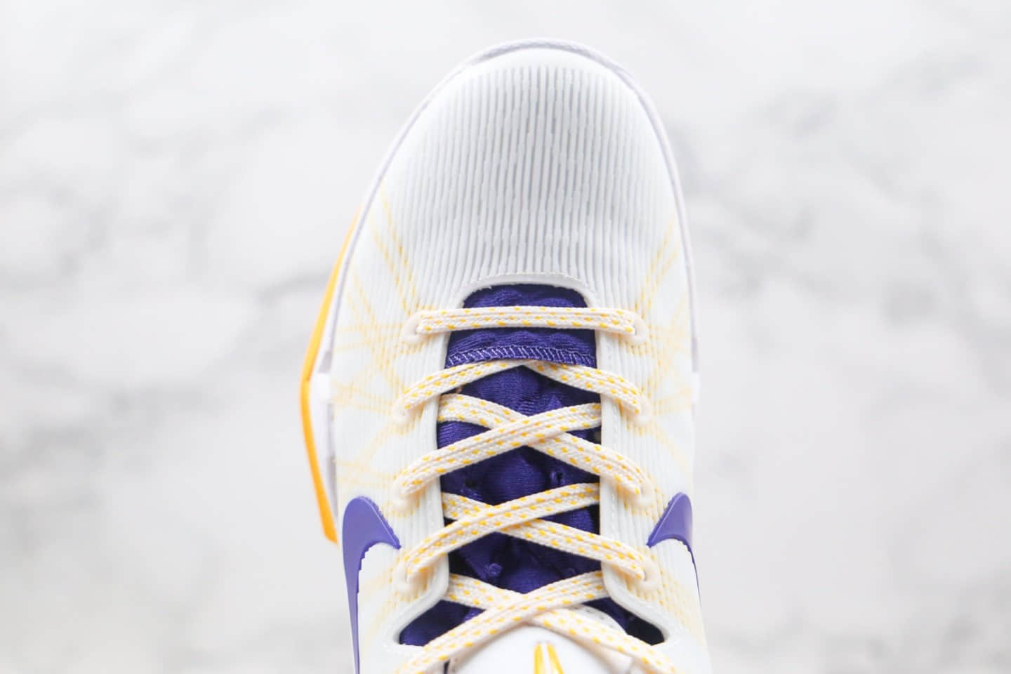 耐克Nike Zoom Kobe VII纯原版本科比7代黄紫色实战篮球鞋内置真实纤维碳板 货号:488371-101