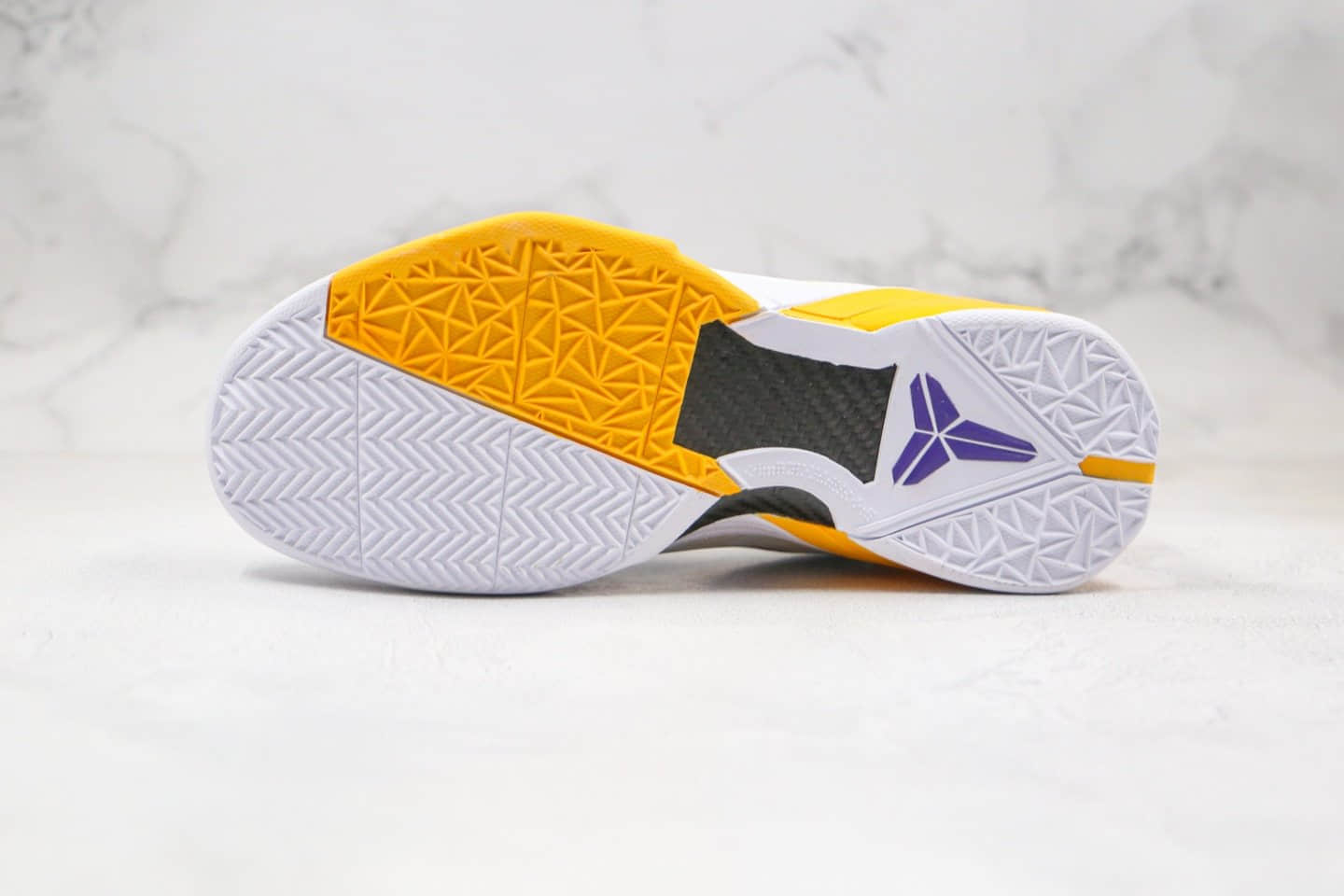 耐克Nike Zoom Kobe VII纯原版本科比7代黄紫色实战篮球鞋内置真实纤维碳板 货号:488371-101