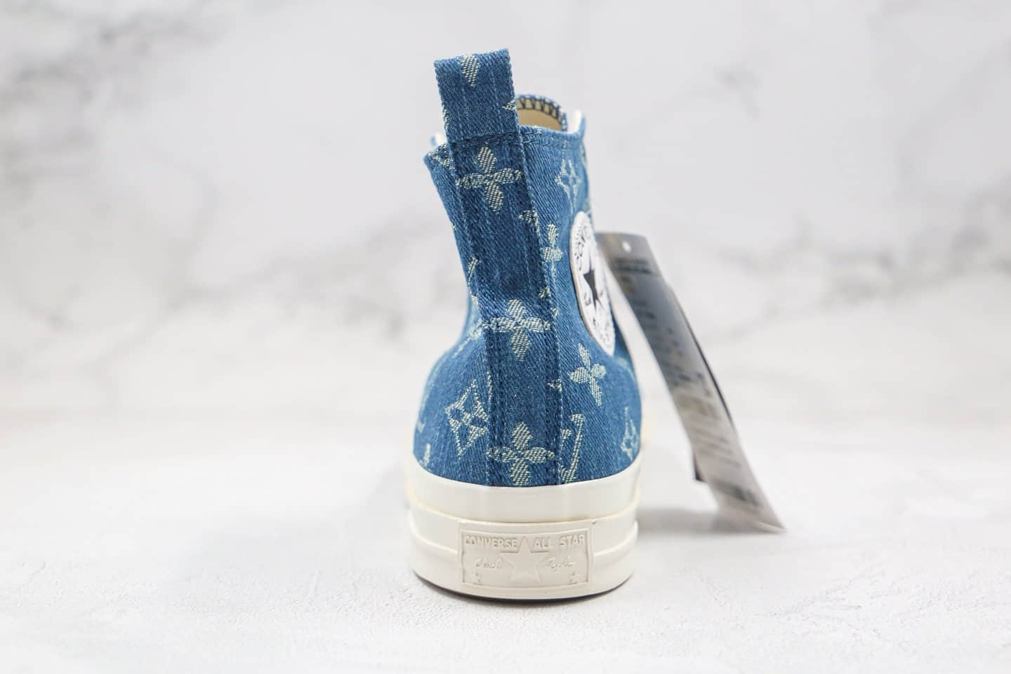 匡威converse 1970S X LV联名款纯原版本高帮牛仔蓝色帆布鞋原厂硫化大底正确硅蓝软中底 货号:162055C