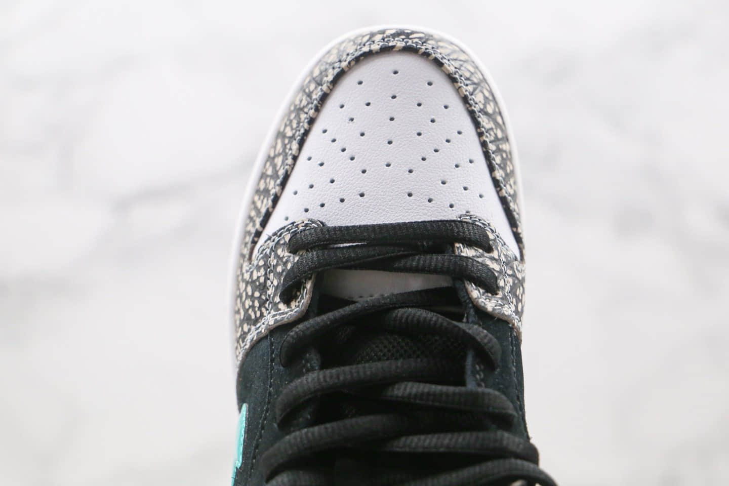 耐克Nike SB Dunk Low PRO Elephant纯原版本低帮SB DUNK板鞋大象灰黑绿色蒂芙尼灰爆裂纹内置Zoom气垫 货号:BQ6817-009