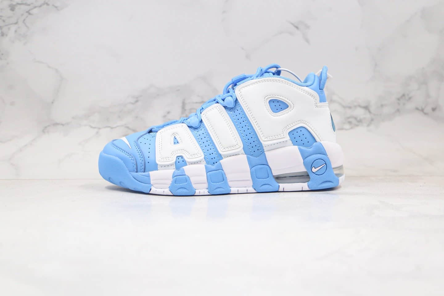 耐克Nike WMNS Air More Uptempo University Blue纯原版本皮蓬大R大学白蓝色篮球鞋内置气垫原盒原标 货号:921948-401