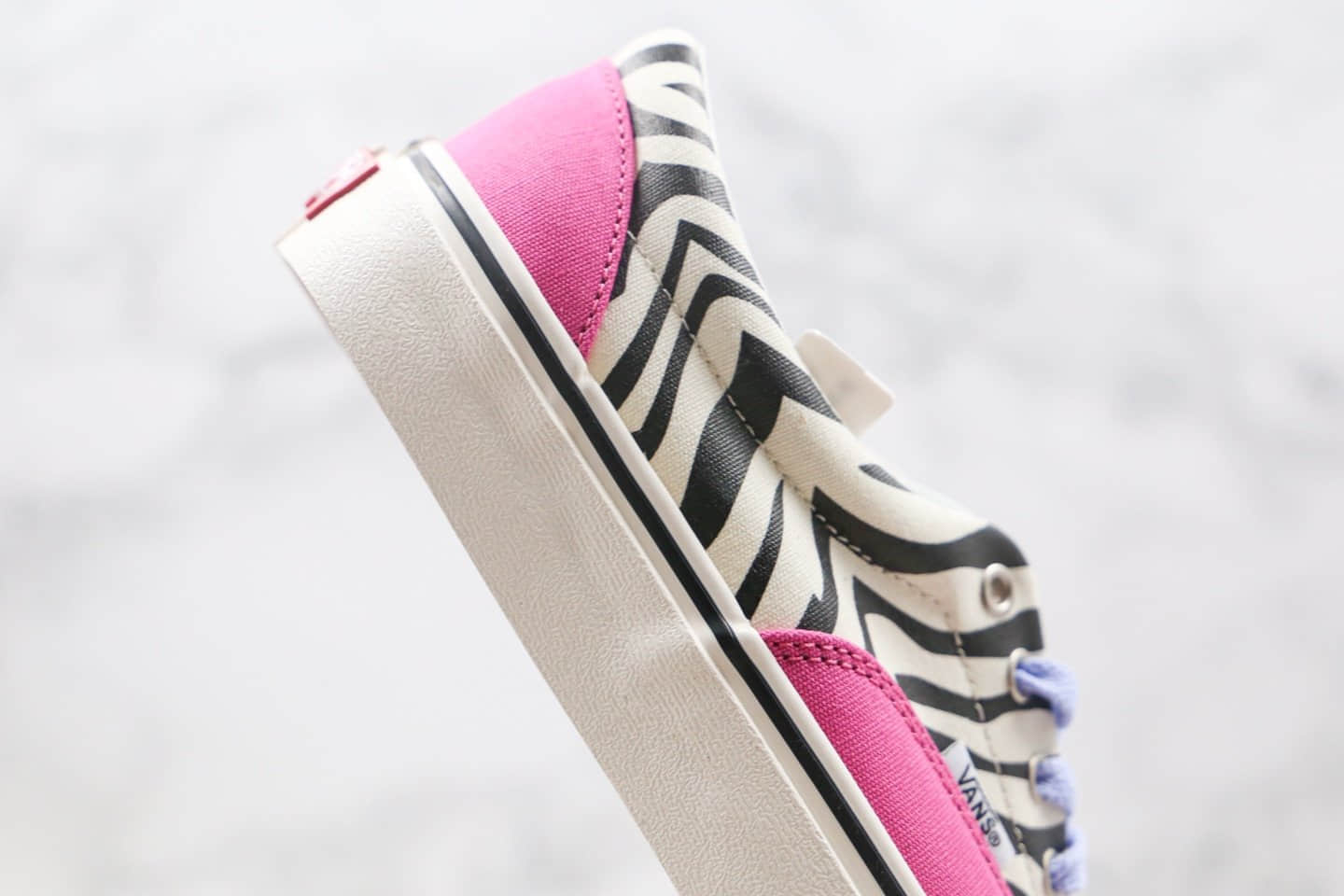 万斯Vans Era公司级版本低帮迷彩斑马纹鸳鸯蓝粉色硫化板鞋原厂硫化大底内置钢印 货号:VN0A4U39WS8