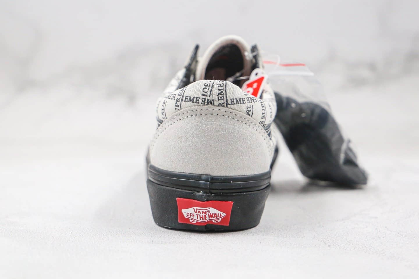 万斯Vans Old Skool Pro 2020 x Supreme低帮SUP联名款公司级版本白黑色格子硫化板鞋原盒原标