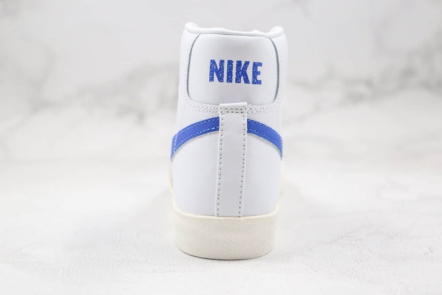 耐克NIKE BLAZER MID 77 VINTAGE纯原版本中帮开拓者白蓝色板鞋原档案数据开发 货号:BQ6806-103