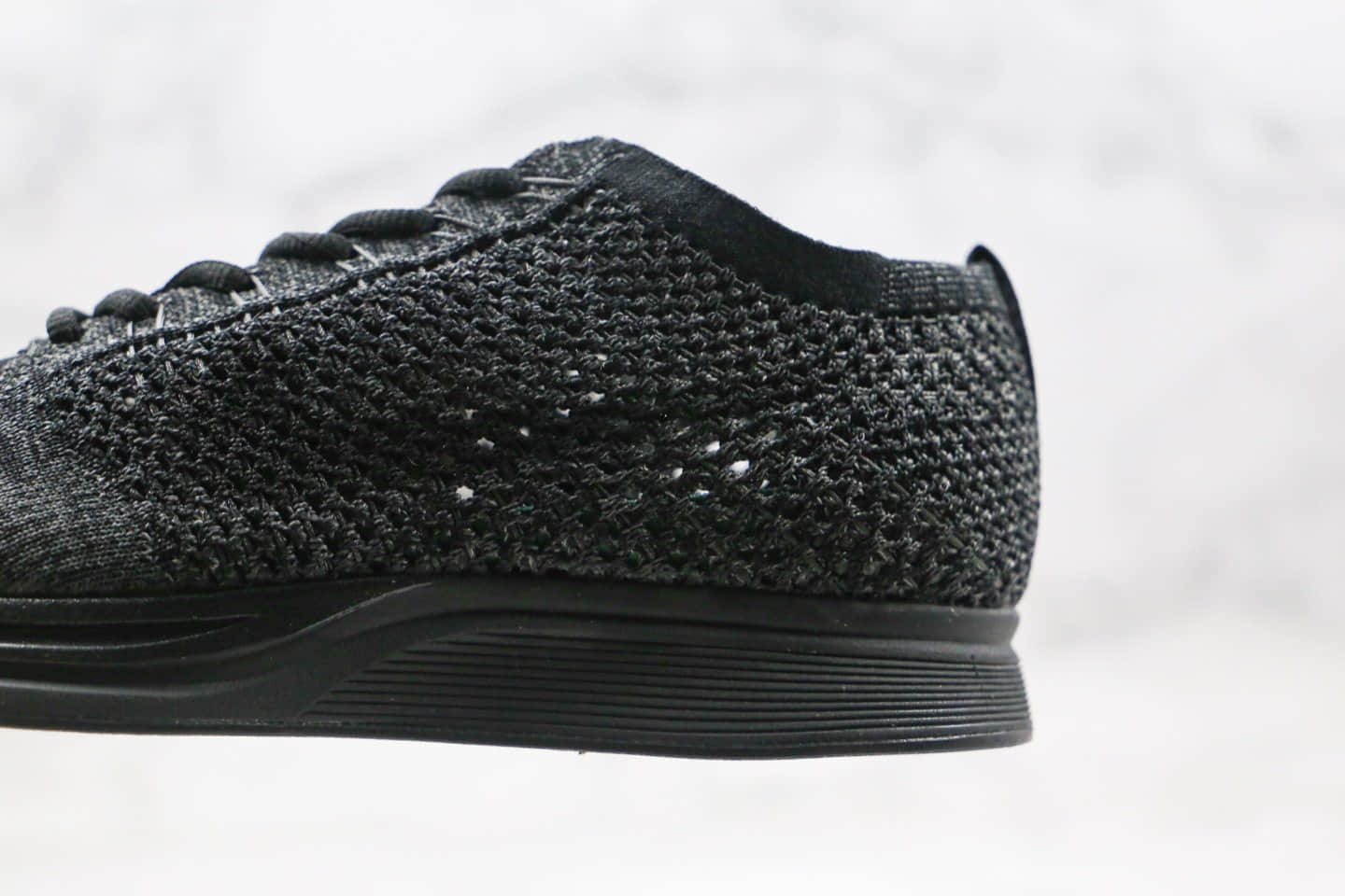 耐克Nike Flyknit Racer纯原版本瑞瑟阴阳飞线跑鞋黑色内置Zoom气垫原盒原标 货号:526628-009